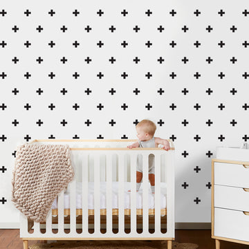 Adesivo de Parede - MINI CRUZETAS - Preta